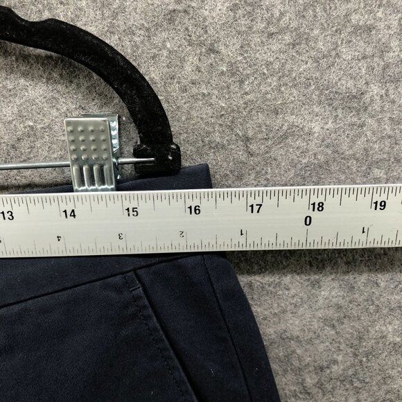 J. Crew Bowery Chino Pants Mens 32x32 Navy Blue Classic Fit Straight Falt Front - Picture 5 of 10